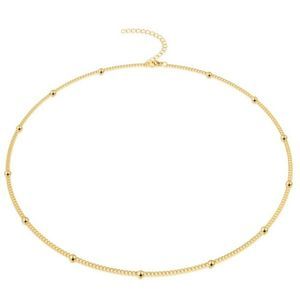 Gold Choker Chain Necklace